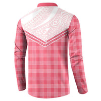 Aloha Hawaii Cowboys Paniolo Button Sweatshirt Rose Palaka - Polynesian Pride