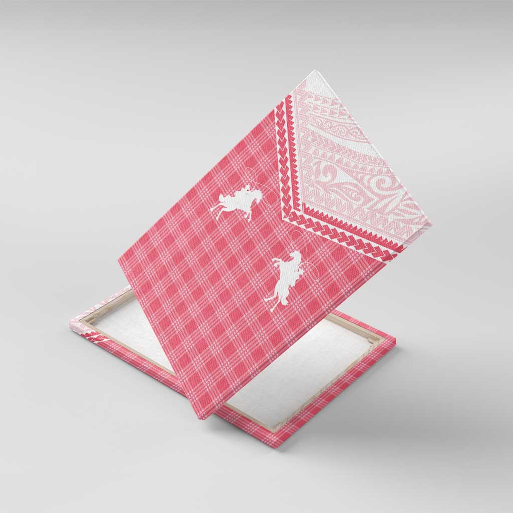 Aloha Hawaii Cowboys Paniolo Canvas Wall Art Rose Palaka - Polynesian Pride