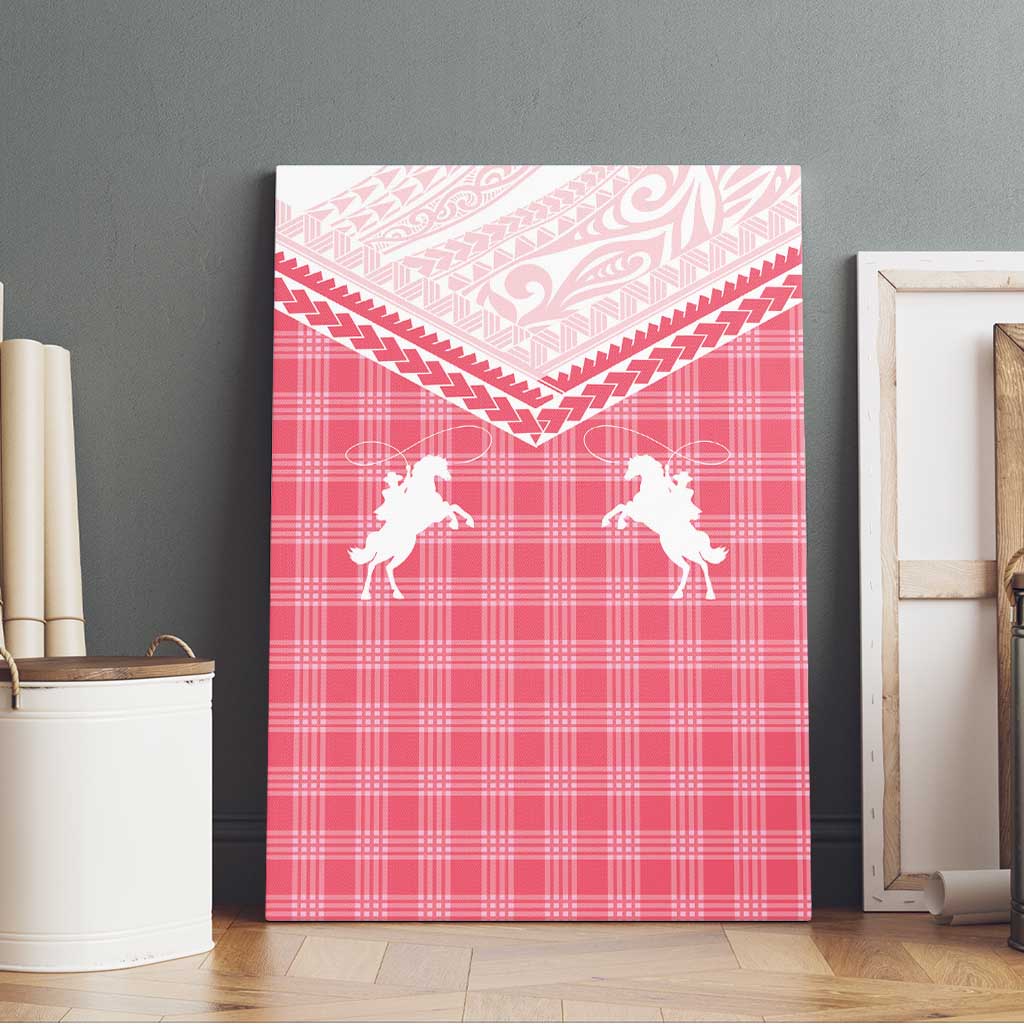 Aloha Hawaii Cowboys Paniolo Canvas Wall Art Rose Palaka - Polynesian Pride