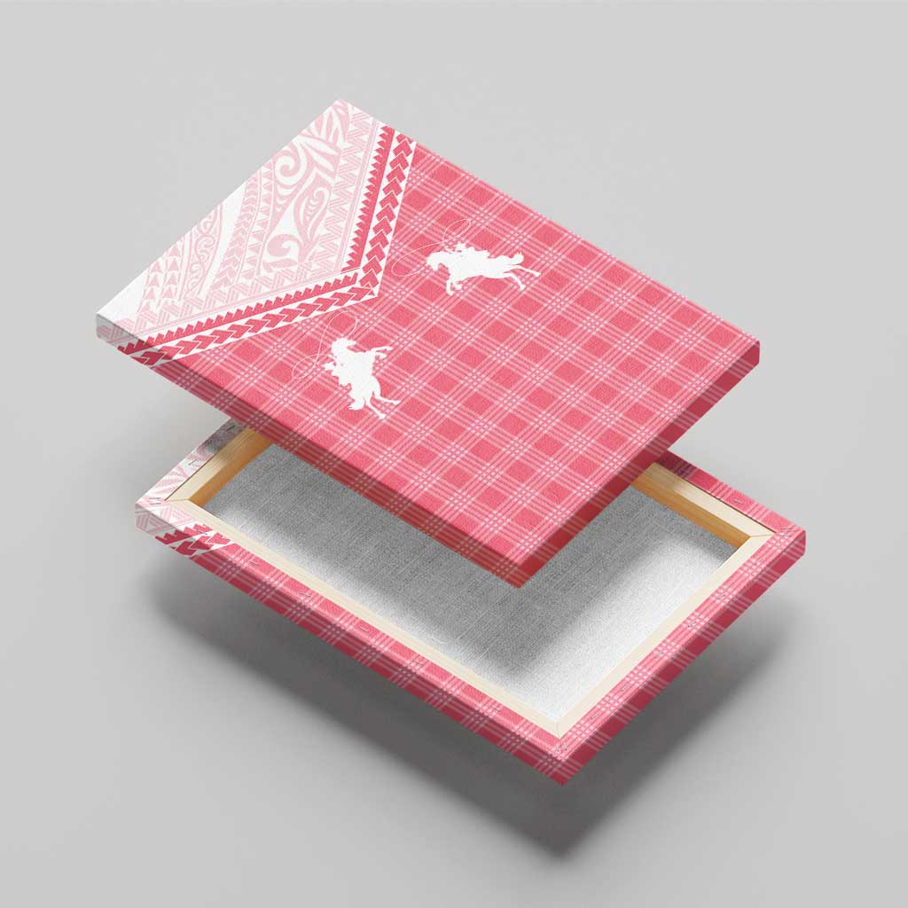 Aloha Hawaii Cowboys Paniolo Canvas Wall Art Rose Palaka - Polynesian Pride