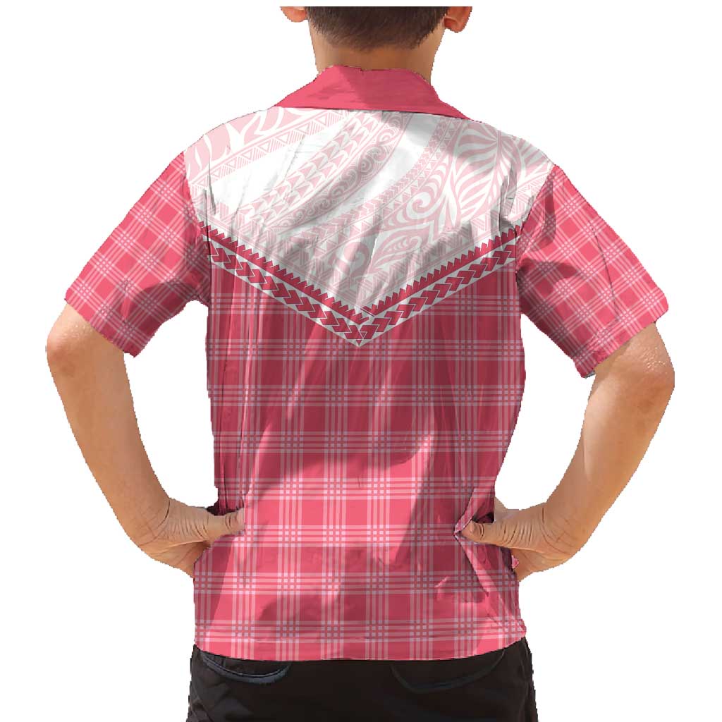 Aloha Hawaii Cowboys Paniolo Family Matching Mermaid Dress and Hawaiian Shirt Rose Palaka - Polynesian Pride