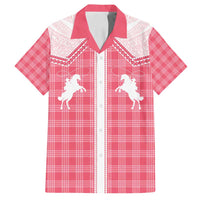 Aloha Hawaii Cowboys Paniolo Family Matching Summer Maxi Dress and Hawaiian Shirt Rose Palaka - Polynesian Pride
