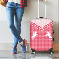 Aloha Hawaii Cowboys Paniolo Luggage Cover Rose Palaka - Polynesian Pride