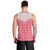 Aloha Hawaii Cowboys Paniolo Men Tank Top Rose Palaka - Polynesian Pride