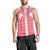 Aloha Hawaii Cowboys Paniolo Men Tank Top Rose Palaka - Polynesian Pride
