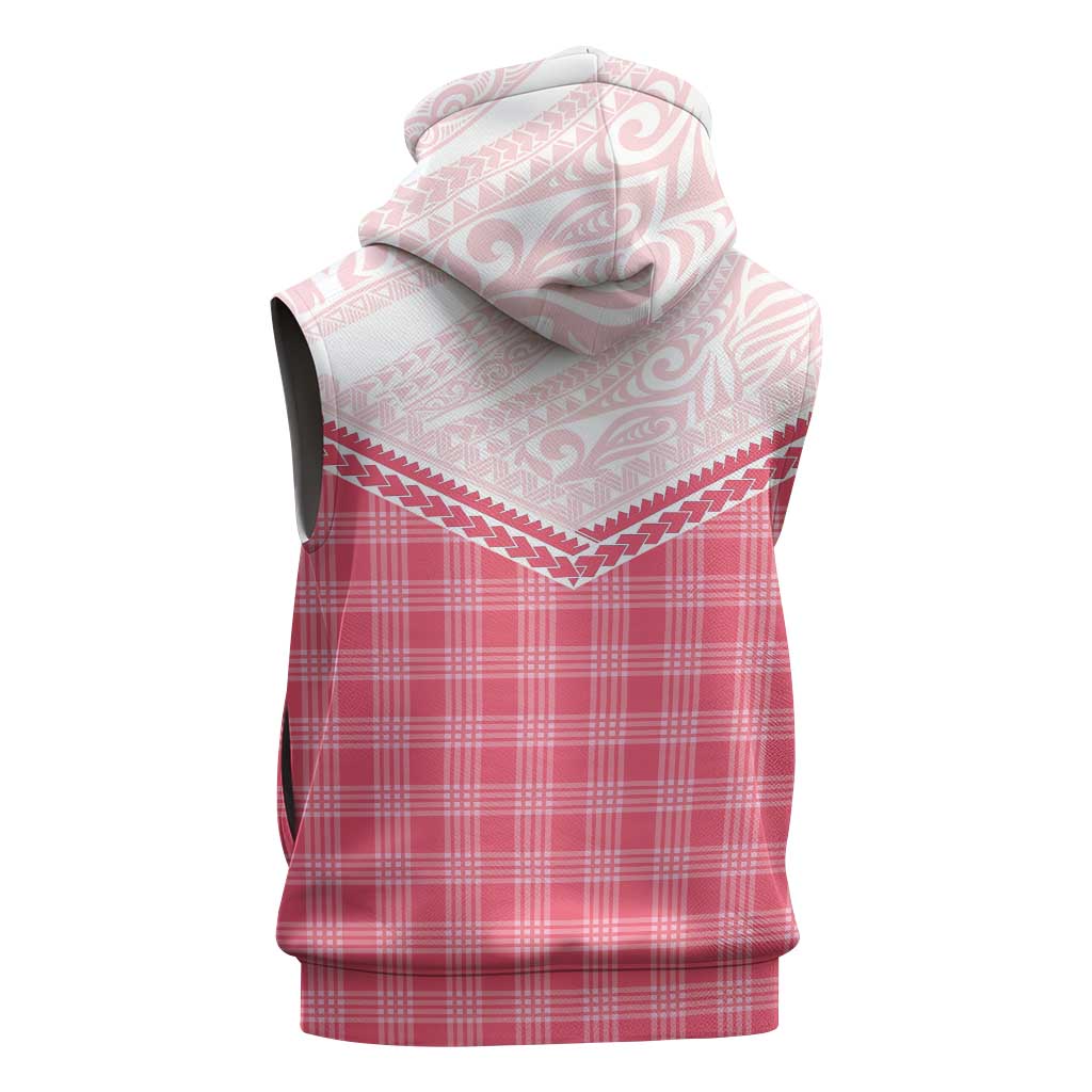 Aloha Hawaii Cowboys Paniolo Sleeveless Hoodie Rose Palaka - Polynesian Pride