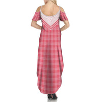 Aloha Hawaii Cowboys Paniolo Summer Maxi Dress Rose Palaka - Polynesian Pride
