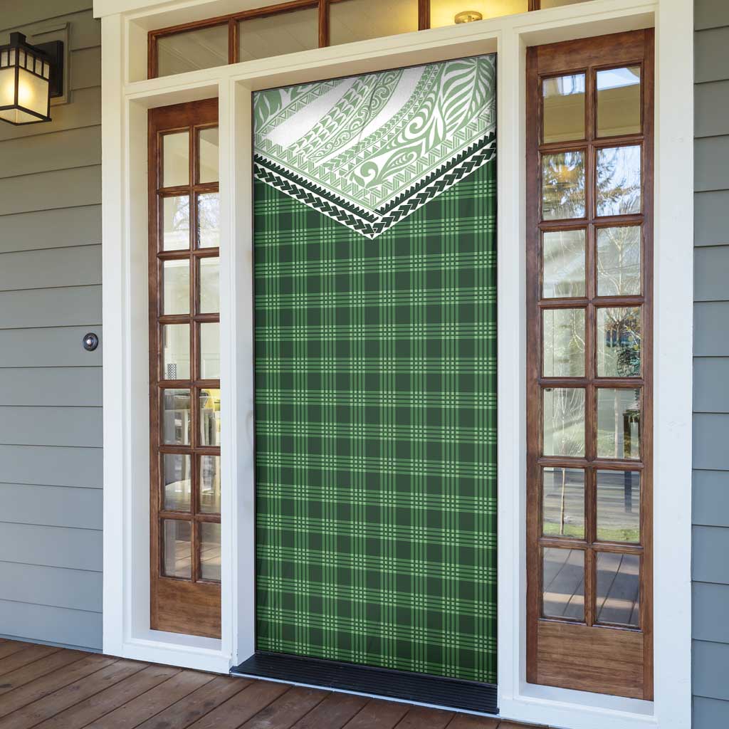 Aloha Hawaii Cowboys Paniolo Door Cover Forest Green Palaka - Polynesian Pride