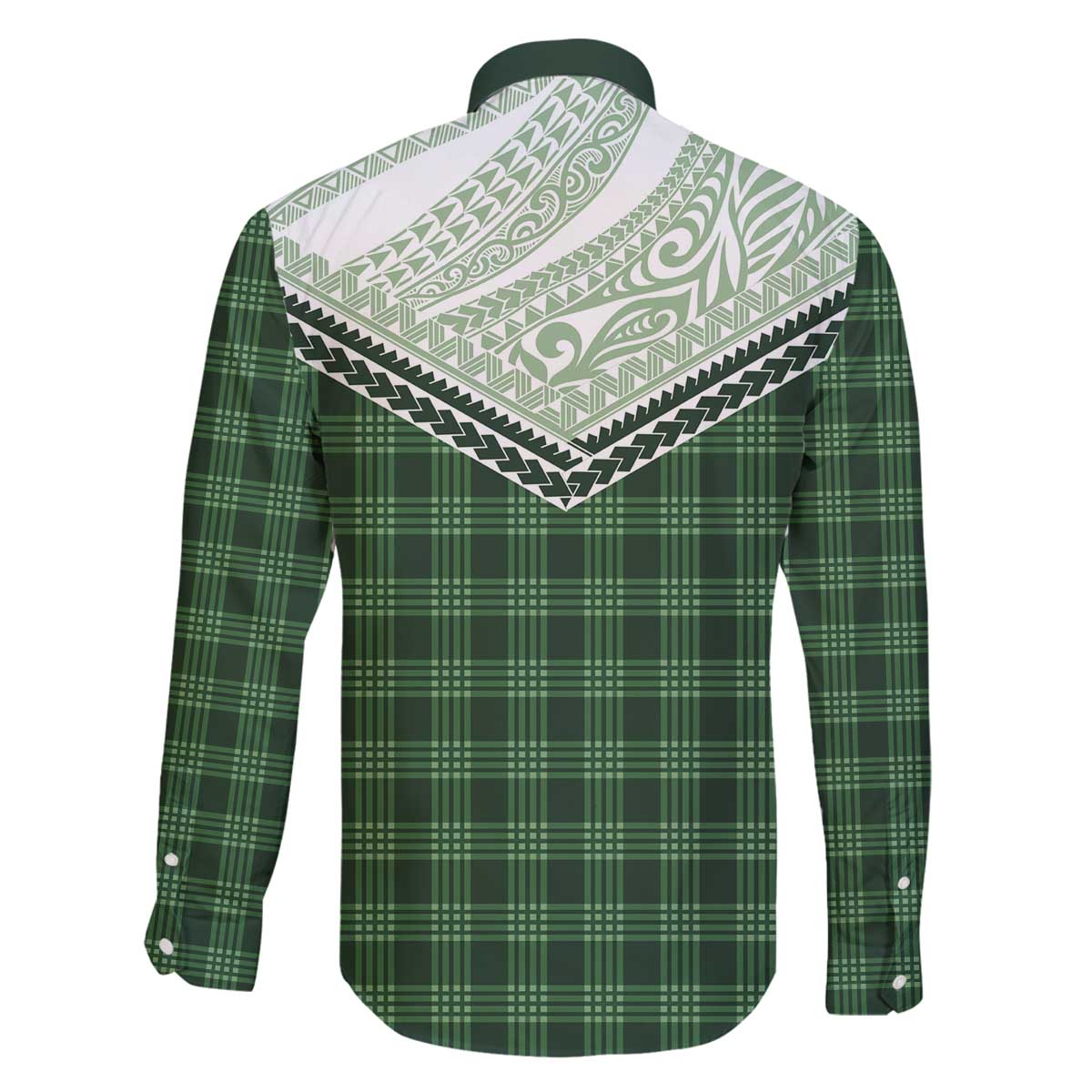 Aloha Hawaii Cowboys Paniolo Family Matching Off The Shoulder Long Sleeve Dress and Hawaiian Shirt Forest Green Palaka - Polynesian Pride