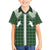Aloha Hawaii Cowboys Paniolo Family Matching Puletasi and Hawaiian Shirt Forest Green Palaka - Polynesian Pride