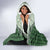Aloha Hawaii Cowboys Paniolo Hooded Blanket Forest Green Palaka - Polynesian Pride