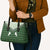 Aloha Hawaii Cowboys Paniolo Leather Bag Forest Green Palaka - Polynesian Pride