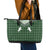 Aloha Hawaii Cowboys Paniolo Leather Tote Bag Forest Green Palaka - Polynesian Pride
