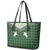 Aloha Hawaii Cowboys Paniolo Leather Tote Bag Forest Green Palaka - Polynesian Pride