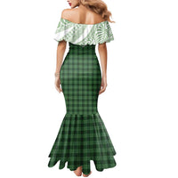 Aloha Hawaii Cowboys Paniolo Mermaid Dress Forest Green Palaka - Polynesian Pride
