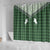 Aloha Hawaii Cowboys Paniolo Shower Curtain Forest Green Palaka - Polynesian Pride