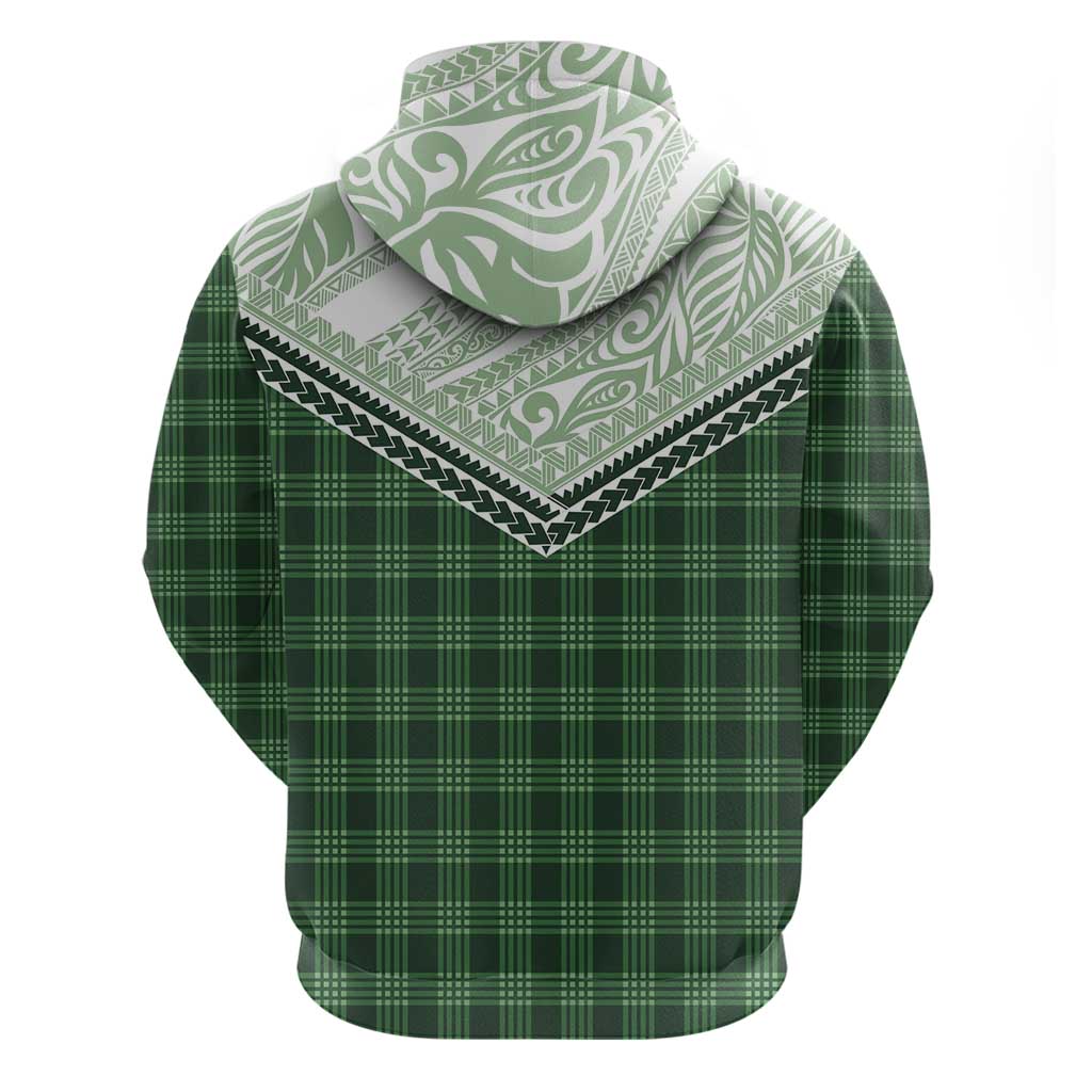 Aloha Hawaii Cowboys Paniolo Zip Hoodie Forest Green Palaka - Polynesian Pride