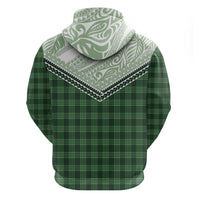 Aloha Hawaii Cowboys Paniolo Zip Hoodie Forest Green Palaka - Polynesian Pride