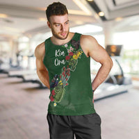 Kia Ora New Zealand Floral Personalized Men Tank Top Sage Green - Polynesian Pride