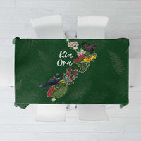 Kia Ora New Zealand Floral Tablecloth Sage Green - Polynesian Pride
