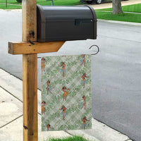 Mint Palaka Hula Girls Seamless Hawaii Aloha Garden Flag - Polynesian Pride