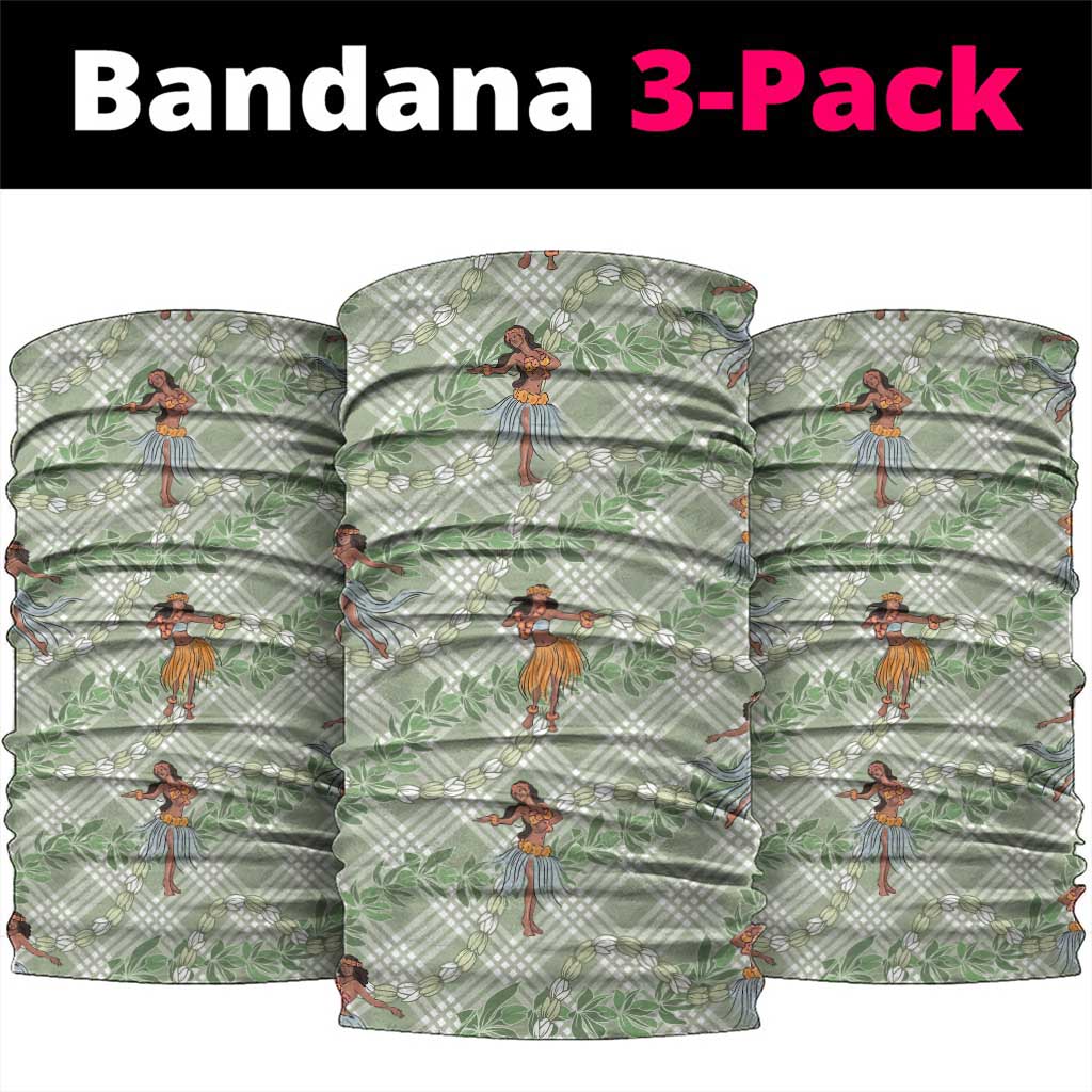 Mint Palaka Hula Girls Seamless Hawaii Aloha Neck Gaiter - Polynesian Pride