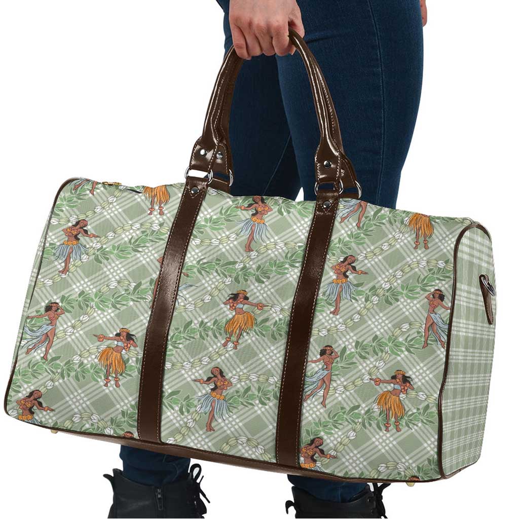 Mint Palaka Hula Girls Seamless Hawaii Aloha Travel Bag - Polynesian Pride