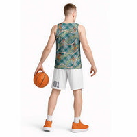 Teal Palaka Hula Girls Seamless Hawaii Aloha Basketball Jersey LT7 - Polynesian Pride