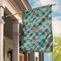 Teal Palaka Hula Girls Seamless Hawaii Aloha Garden Flag - Polynesian Pride