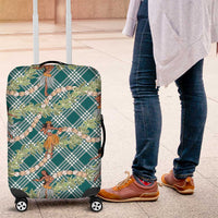 Teal Palaka Hula Girls Seamless Hawaii Aloha Luggage Cover - Polynesian Pride