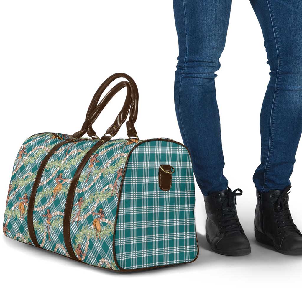 Teal Palaka Hula Girls Seamless Hawaii Aloha Travel Bag - Polynesian Pride