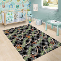 Sable Palaka Hula Girls Seamless Hawaii Aloha Area Rug - Polynesian Pride