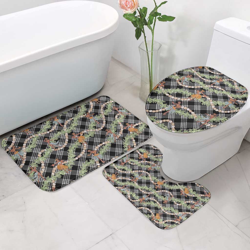 Sable Palaka Hula Girls Seamless Hawaii Aloha Bathroom Set - Polynesian Pride