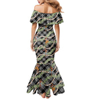 Sable Palaka Hula Girls Seamless Hawaii Aloha Family Matching Mermaid Dress and Hawaiian Shirt LT7 - Polynesian Pride