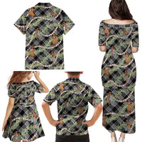 Sable Palaka Hula Girls Seamless Hawaii Aloha Family Matching Puletasi and Hawaiian Shirt LT7 - Polynesian Pride