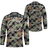 Sable Palaka Hula Girls Seamless Hawaii Aloha Hockey Jersey - Polynesian Pride