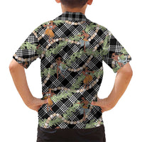 Sable Palaka Hula Girls Seamless Hawaii Aloha Kid Hawaiian Shirt - Polynesian Pride