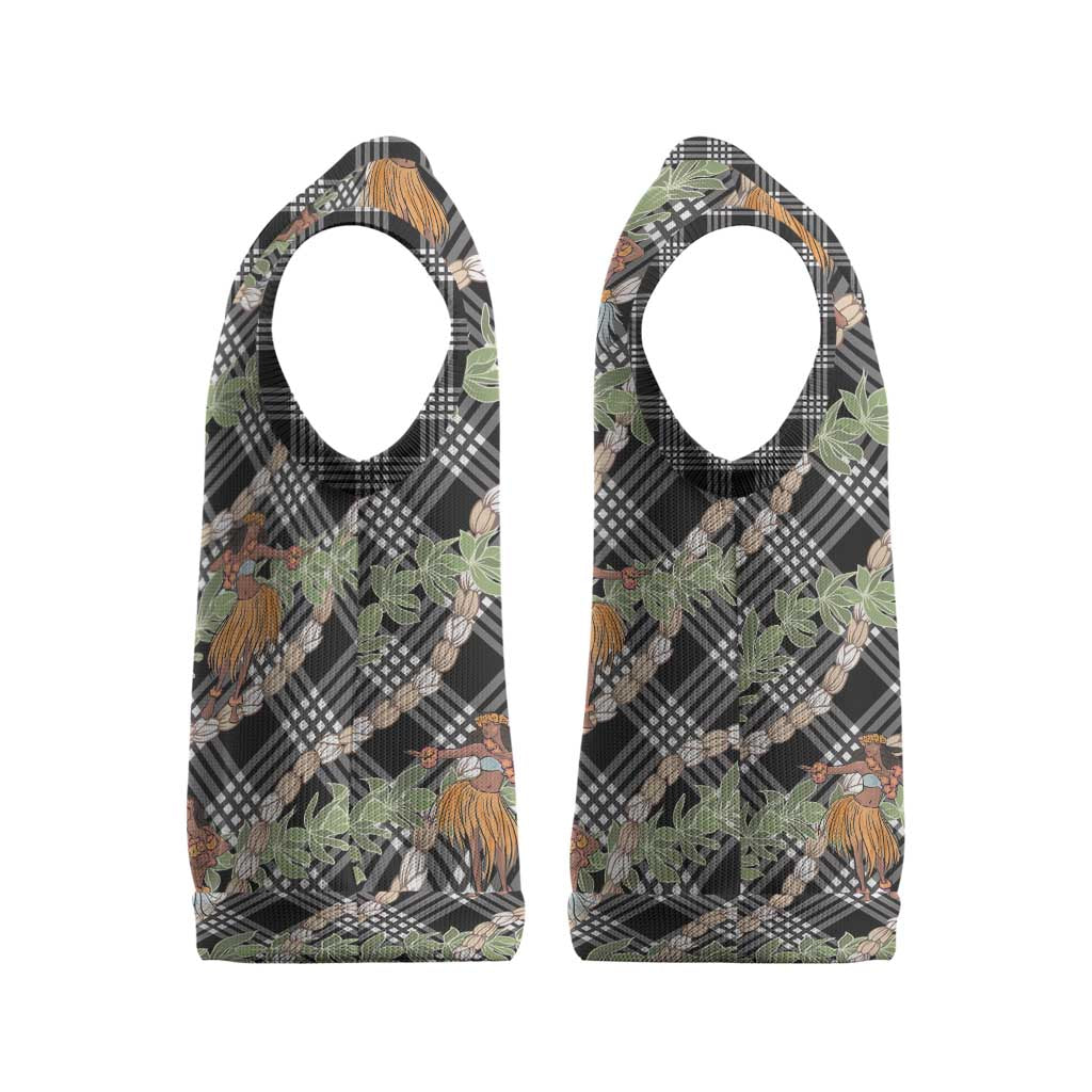 Sable Palaka Hula Girls Seamless Hawaii Aloha Christmas Knitted V-Neck Vest - Polynesian Pride