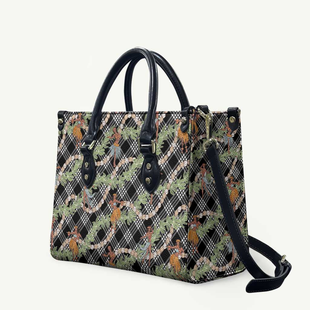 Sable Palaka Hula Girls Seamless Hawaii Aloha Leather Bag - Polynesian Pride