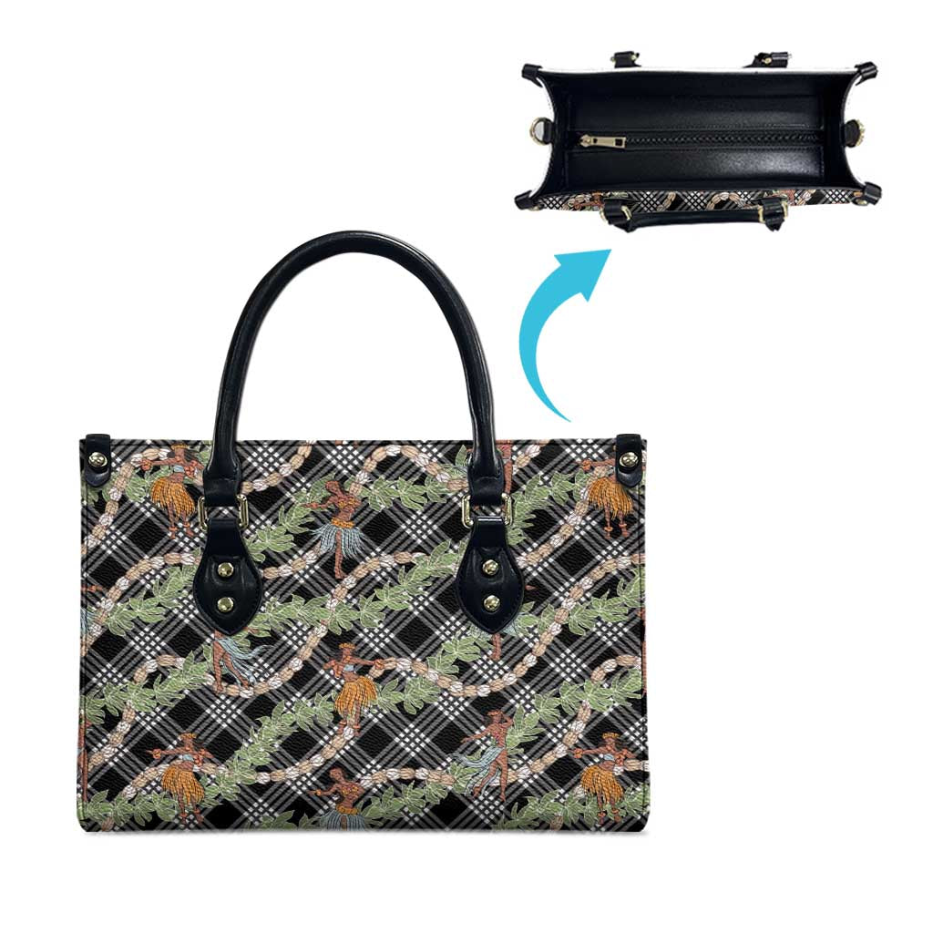 Sable Palaka Hula Girls Seamless Hawaii Aloha Leather Bag - Polynesian Pride