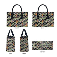 Sable Palaka Hula Girls Seamless Hawaii Aloha Leather Bag - Polynesian Pride