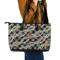 Sable Palaka Hula Girls Seamless Hawaii Aloha Leather Tote Bag - Polynesian Pride