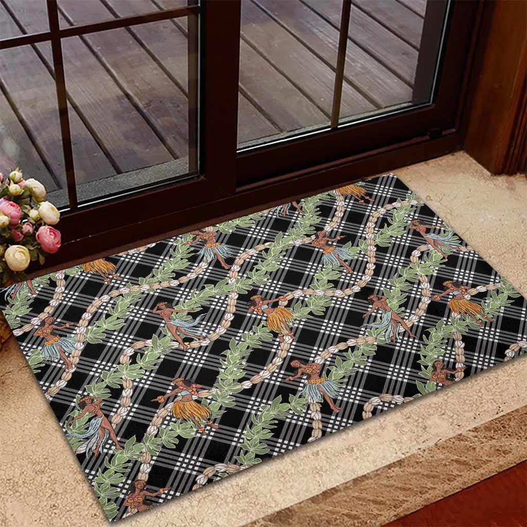 Sable Palaka Hula Girls Seamless Hawaii Aloha Rubber Doormat - Polynesian Pride