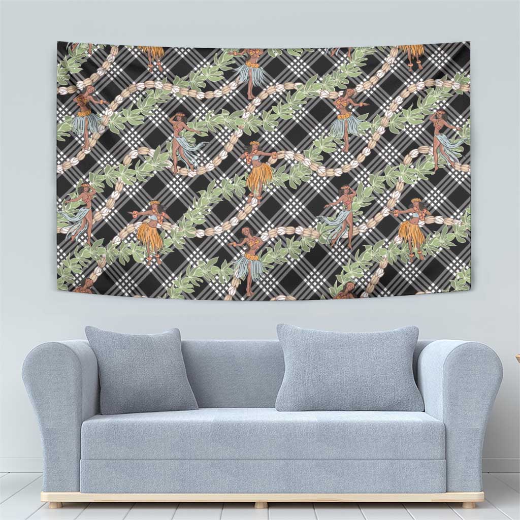 Sable Palaka Hula Girls Seamless Hawaii Aloha Tapestry - Polynesian Pride