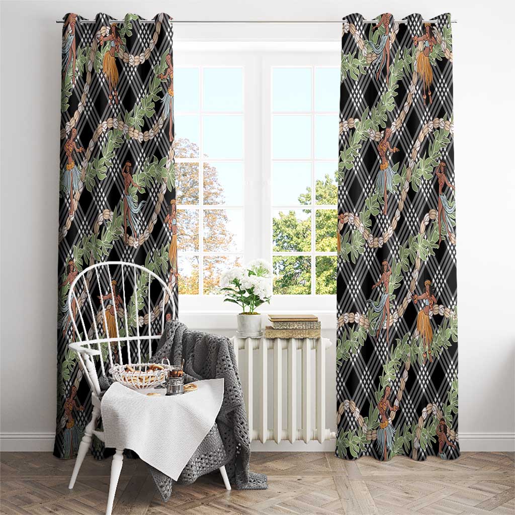 Sable Palaka Hula Girls Seamless Hawaii Aloha Window Curtain - Polynesian Pride