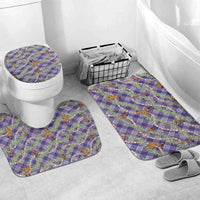 Lavender Palaka Hula Girls Seamless Hawaii Aloha Bathroom Set - Polynesian Pride