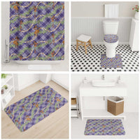 Lavender Palaka Hula Girls Seamless Hawaii Aloha Bathroom Set - Polynesian Pride
