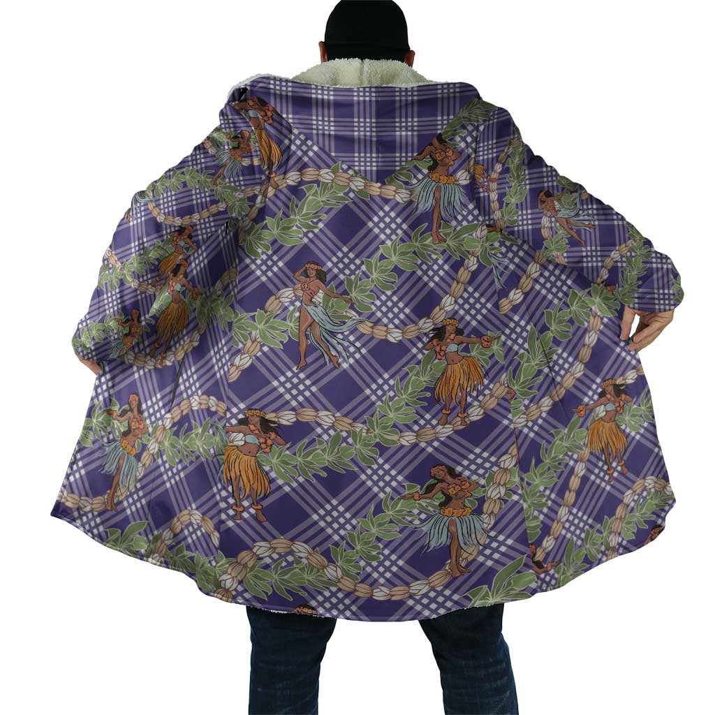 Lavender Palaka Hula Girls Seamless Hawaii Aloha Cloak - Polynesian Pride