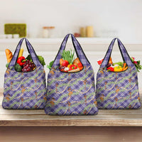Lavender Palaka Hula Girls Seamless Hawaii Aloha Grocery Bag - Polynesian Pride