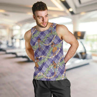 Lavender Palaka Hula Girls Seamless Hawaii Aloha Men Tank Top - Polynesian Pride